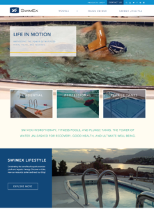 Swimex Homepage Redesign